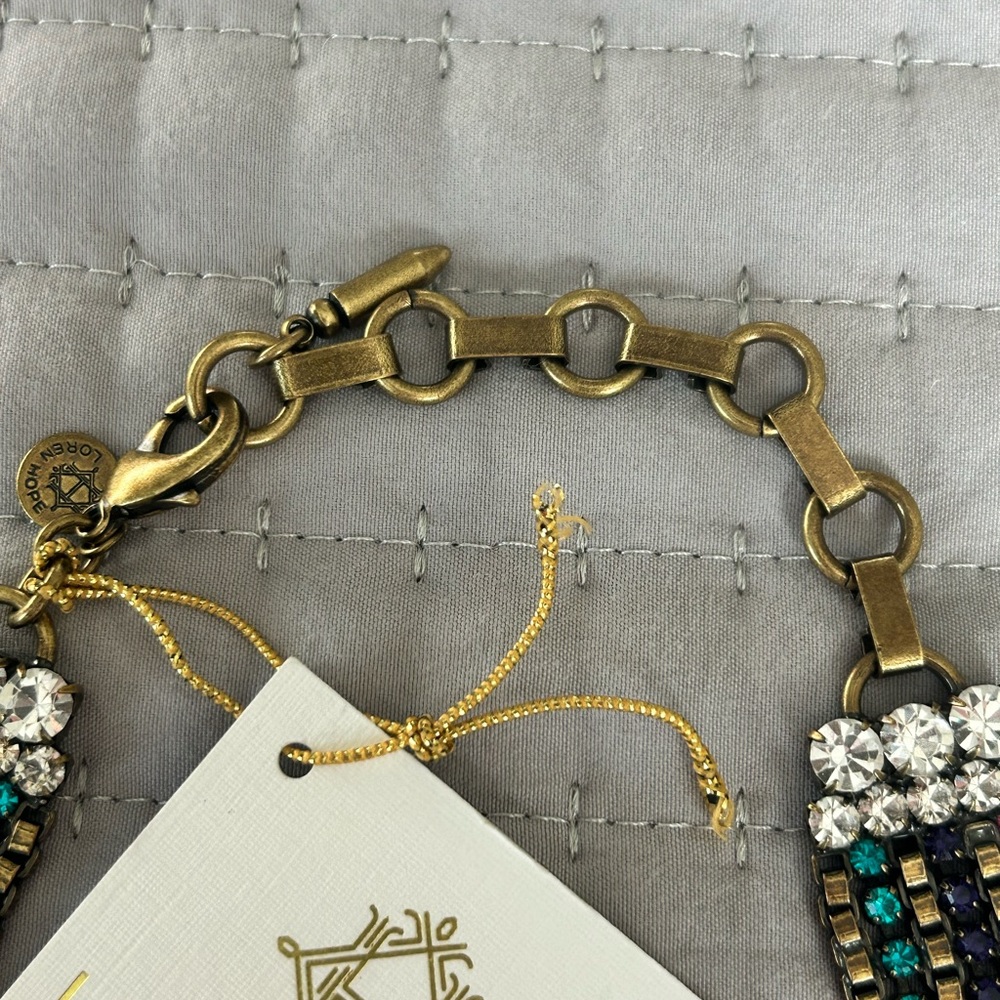 Loren Hope Pink and Blue Statement Necklace - Picture 11 of 11